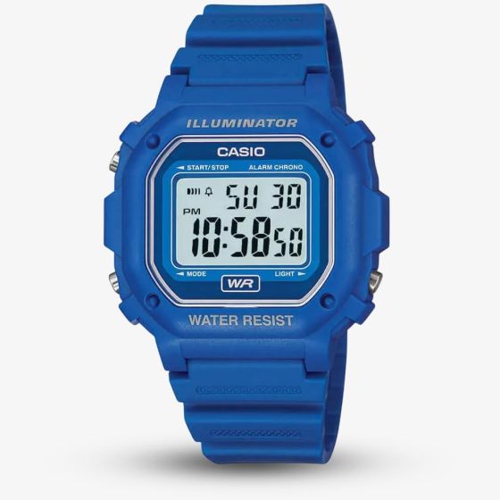 Casio Blue Resin Digital Display Watch F-108WH-2AEF