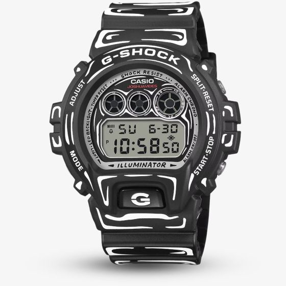 Casio Mens G-Shock Joshua Vides Collaboration Black Digital Strap Watch DW-6900JV-1ER
