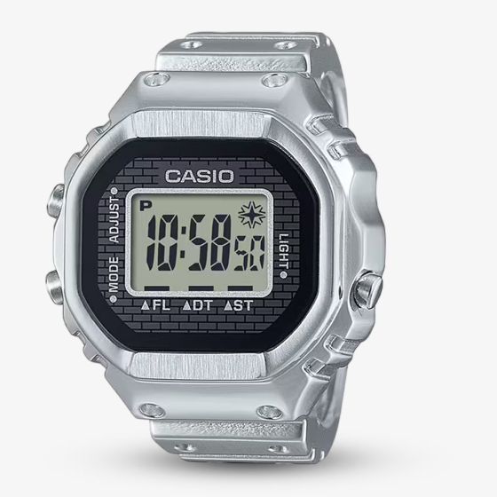 Casio 50th Anniversary Stainless Steel Silver Digital Ring Watch CRW-001-1ER