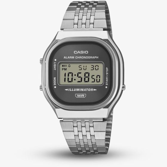 Casio Vintage Grey Dial Bracelet Watch A140WE-8AEF