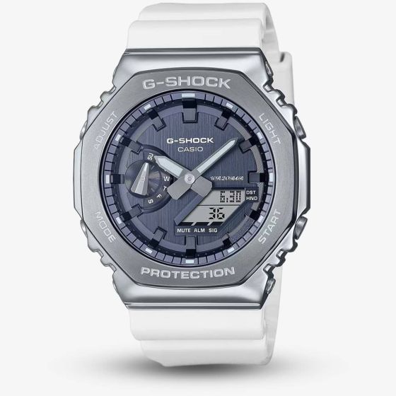 Casio G-Shock Precious Heart White Rubber Strap Watch GM-2100WS-7AER