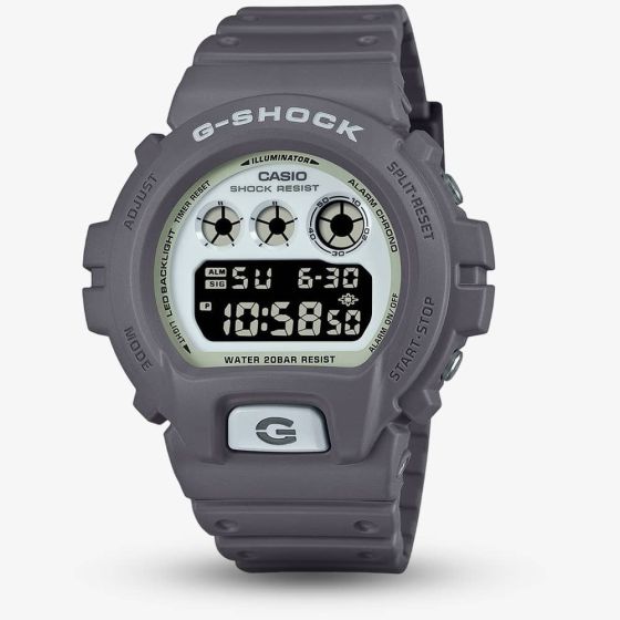 Casio G-Shock Hidden Glow Grey Digital Watch DW-6900HD-8ER