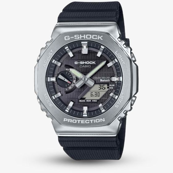 Casio G-Shock Metal Covered 2100 Black & Silver Watch GBM-2100-1AER