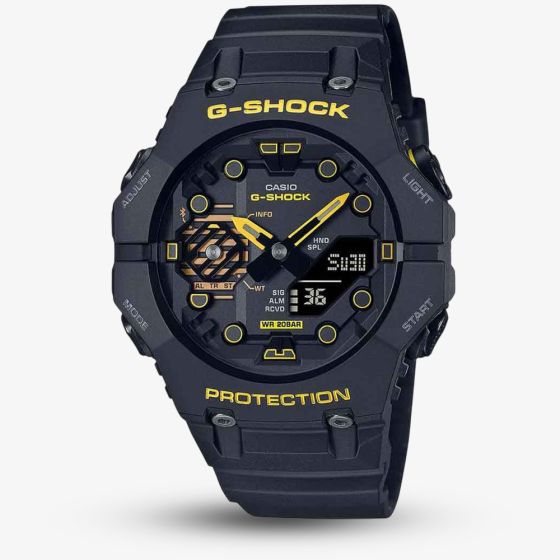 Casio Mens G-Shock Caution Yellow Dual Display Smartwatch GA-B001CY-1AER