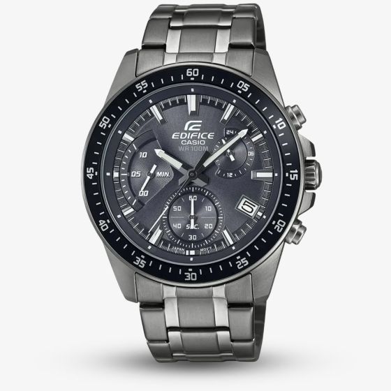 Casio Mens Edifice Black Chronograph Watch EFV-540DC-1CVUEF