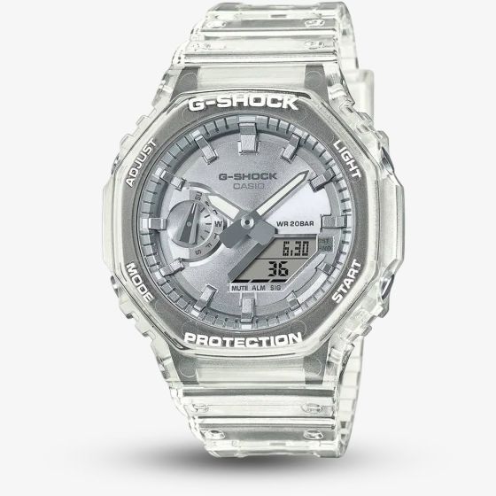 Casio Unisex G-Shock Metallic Silver Dual Display Watch GA-2100BM-7A8ER