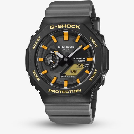 Casio Mens G-Shock Charles Darwin Foundation 2100 Series Black Solar Strap Watch GA-B2100DF-1AER