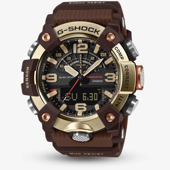 Casio Mens G-Shock Master Of G-Land Mudmaster Brown Strap Watch GG-B100XMH-5AER