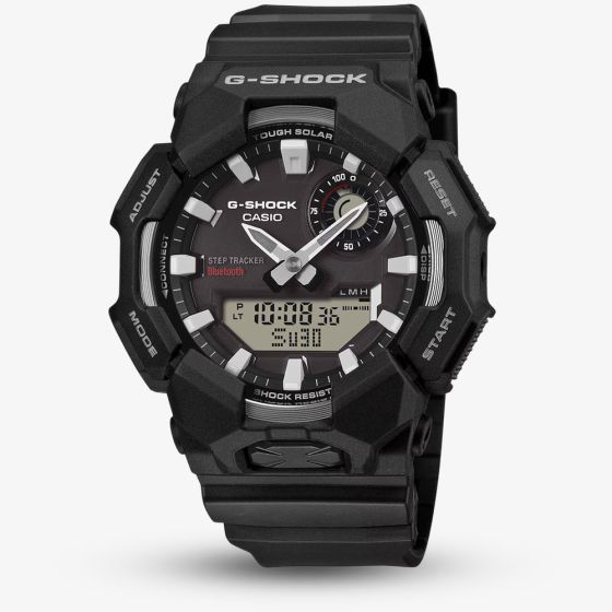 Casio Mens G-Shock Dual Display Black Plastic Strap Smart Watch GA-B010-1AER