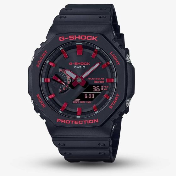 Casio G-Shock Black & Red Oblong Smartwatch GA-B2100BNR-1AER