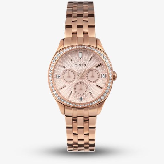 Timex Ladies Ariana Rose Gold Chronograph Watch TW2W17800