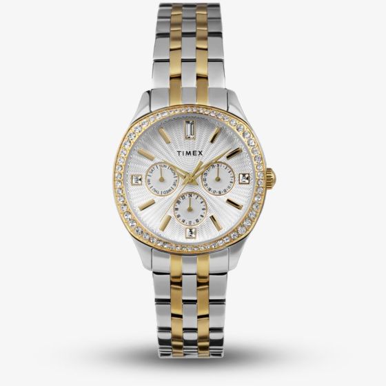 Timex Ladies Ariana Two Tone Chronograph Watch TW2W17900