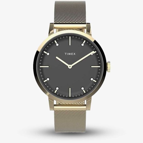 Timex Ladies Midtown Gold Plated Mesh Watch TW2V37200