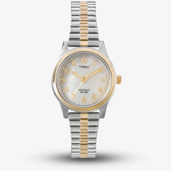 Timex Main Street Two-Tone Expanding Bracelet Watch T2M828