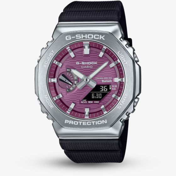 Casio G Shock G-Steel 2100 Series Vapour Pink Dial Watch GBM-2100A-4BER