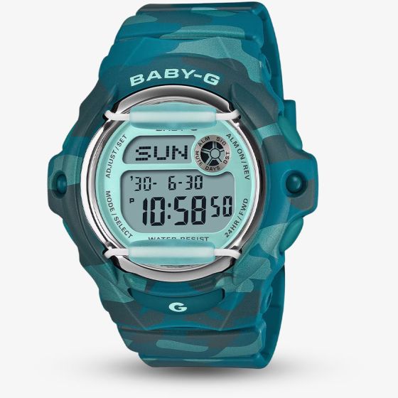 Casio Ladies Baby-G Blue Digital Strap Watch BG-169CM-2ER