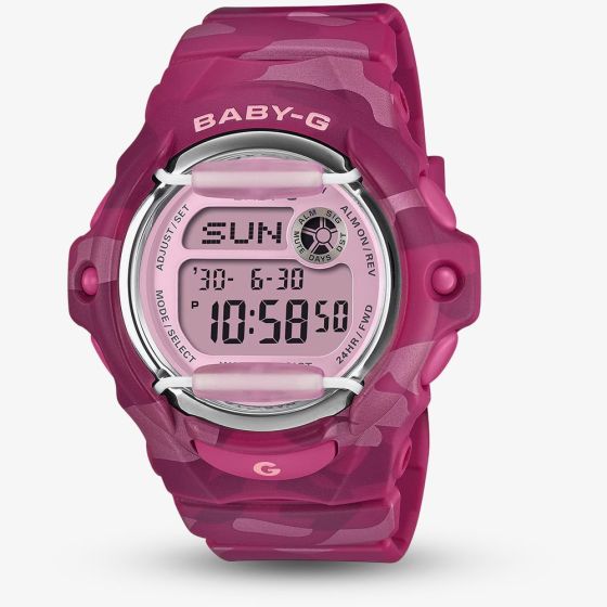 Casio Ladies Baby-G Pink Digital Strap Watch BG-169CM-4ER