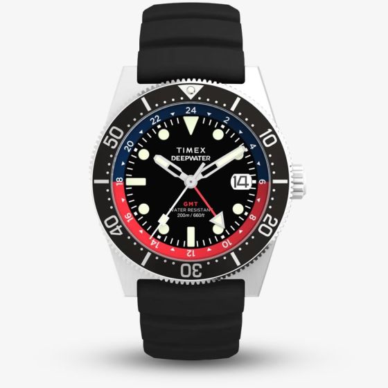 Timex Mens Deepwater Reef GMT Black Watch TW2W75000