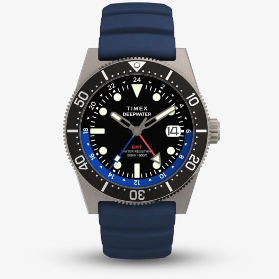 Timex Mens Deepwater Reef GMT Blue Watch TW2W75100