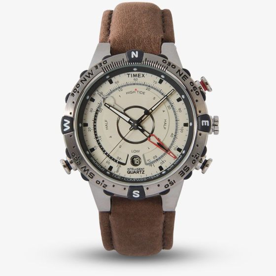 Timex Mens Tide Temp Compass Brown Watch T2N721