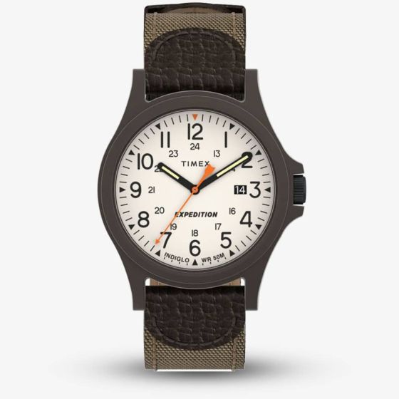 Timex Mens Expedition Khaki Fabric Strap Watch TW4B23700