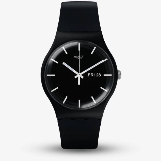 Swatch Unisex Mono Black Watch S029B704