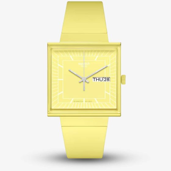 Swatch What If Lemon Bioceramic Watch SO34J700