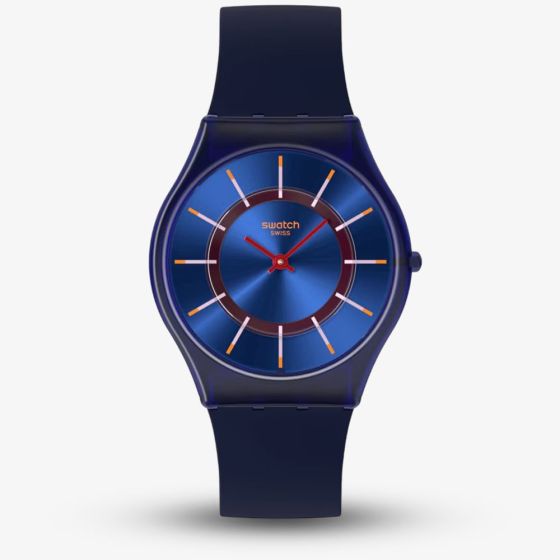 Swatch Unisex Very Jazzy Berry Blue Watch SS08N117