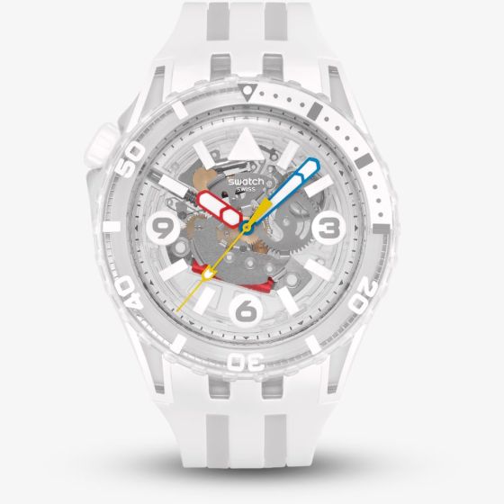 Swatch Unisex SCUBAQUA Aurelia Aurita White Watch SSCU09K100