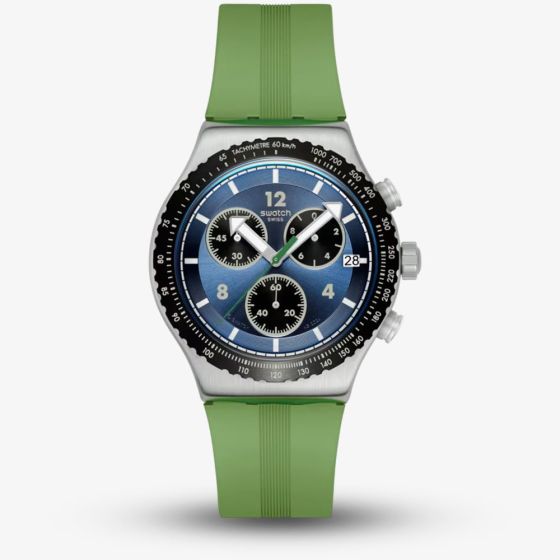 Swatch Dusk Thru The Leaves Chronograph Watch YVS531