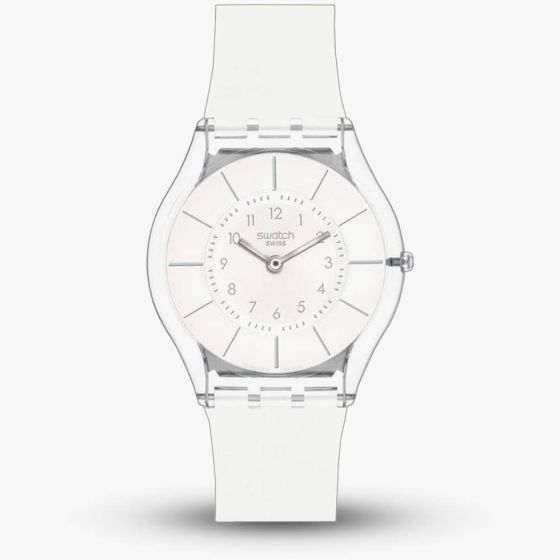 Swatch Unisex White Classiness Strap Watch SS08K102-S14