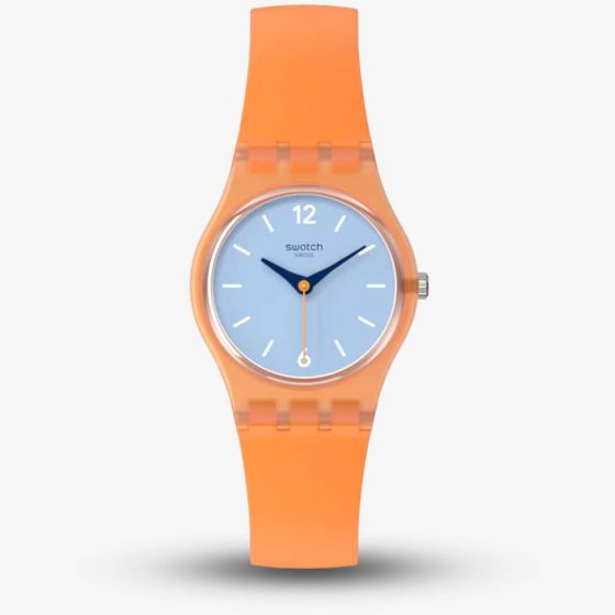 Swatch View From A Mesa Orange & Light Blue Watch LO116