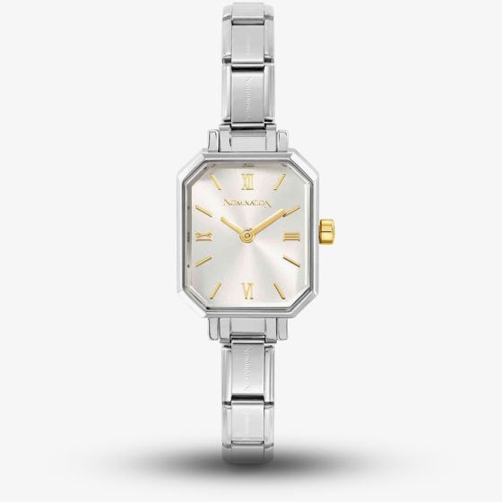 Nomination Paris Silver Octagon Dial Bracelet Watch 076039/017