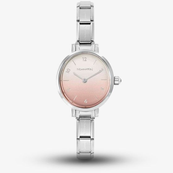 Nomination Paris Round Pink Ombre Dial Watch 076038/036