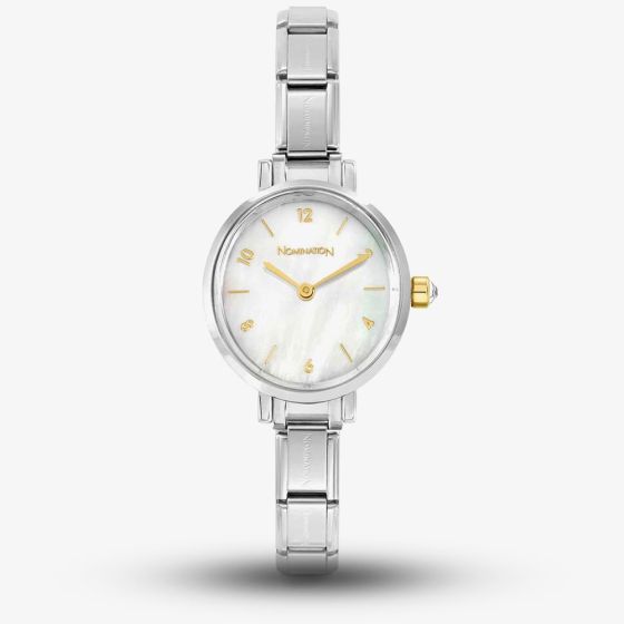 Nomination Paris Silver Mother Of Pearl Dial Watch 076040/008