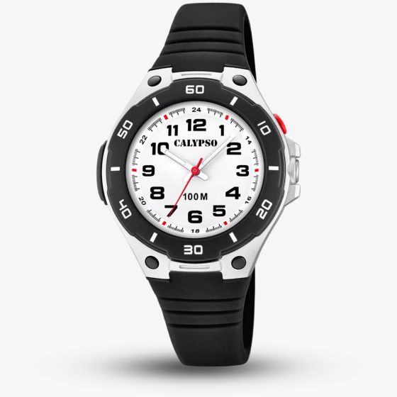 Calypso Unisex Black & White Watch K5758/6