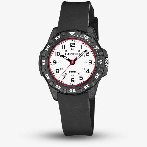 Calypso Unisex Black & Red Watch K5821/3
