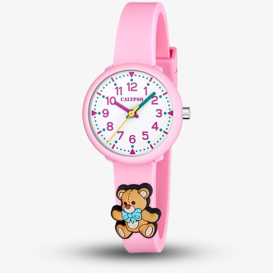 Calypso Girls Pink Teddy-Bear Watch K5844/5