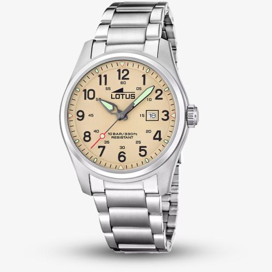 Lotus Mens Minimalist Beige Dial Watch L19054/1