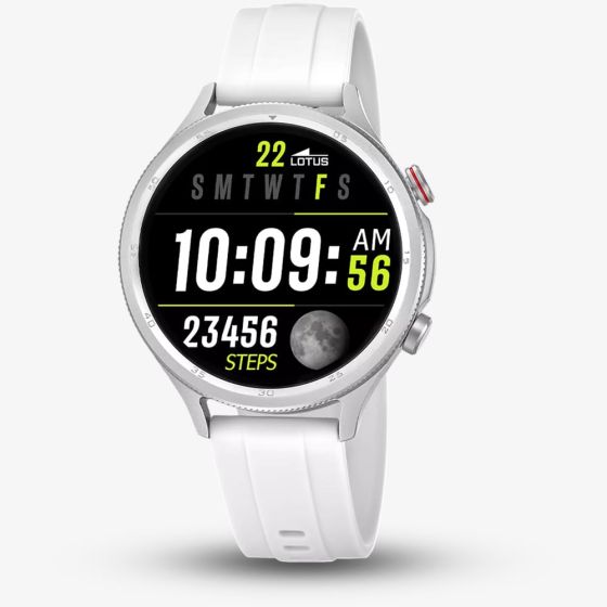 Lotus Ladies Smartime Naya Lite White Rubber Strap Smartwatch L50203/1