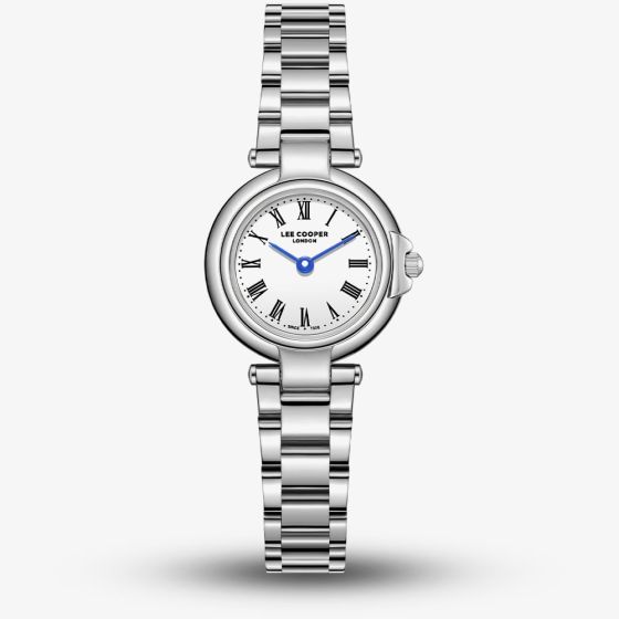 Lee Cooper Ladies White Dial Bracelet Watch LC08206.330