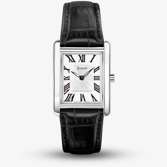 Accurist Rectangle Ladies Black Watch 71001