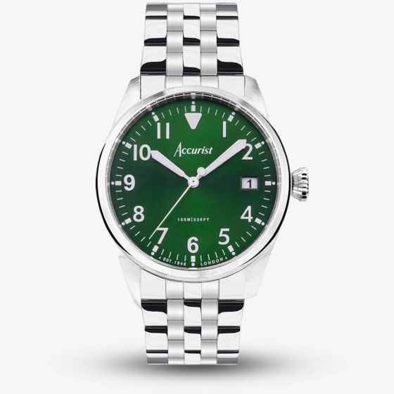 Accurist Aviation Forest Green Dial Watch 76002