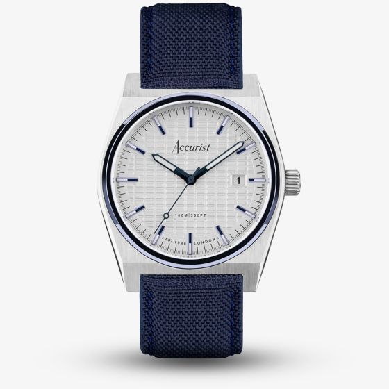 Accurist Mens Origin Blue Fabric Strap Watch 70011