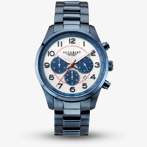 Accurist Mens Blue Watch 7409