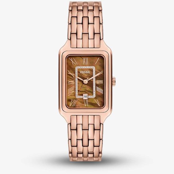 Fossil Raquel Brown Mother Of Pearl Dial Watch ES5323
