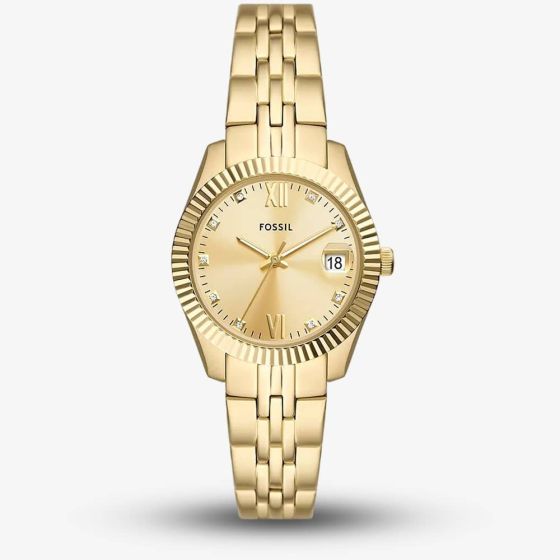 Fossil Scarlette Gold Plated Watch ES5338