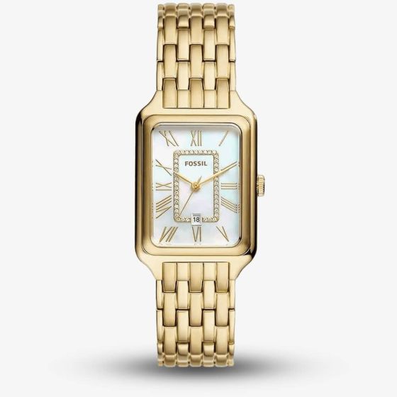 Fossil Raquel Ladies Gold Tone Mother of Pearl Watch ES5304