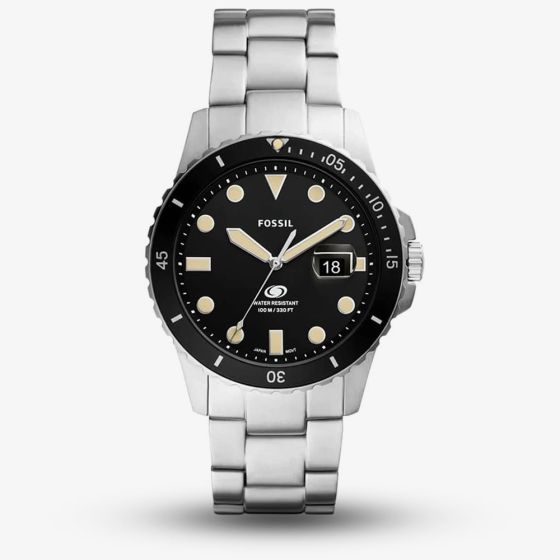 Fossil Mens Blue Black Dial Watch FS5952