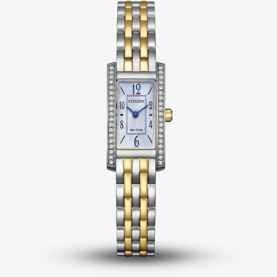 Citizen Ladies Eco Drive Blue Mother Of Pearl Dial Watch EG7114-53D